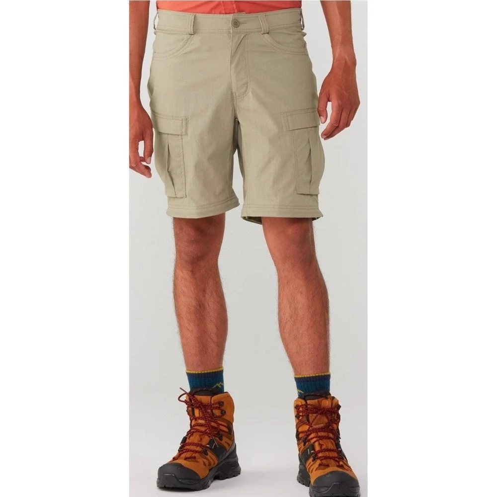 REI Co-op Mens Cargo‎ Hiking Pants 36x32 Khaki Outdoor Utility Trail Pants